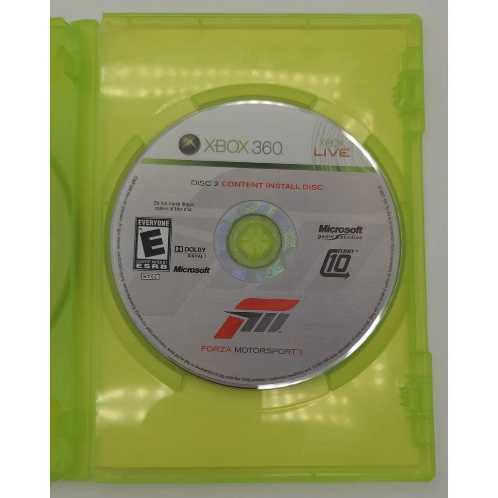 Forza Motorsport 3 - Walmart Exclusive - Xbox‎ 360 - Case & 2 Discs - Tested